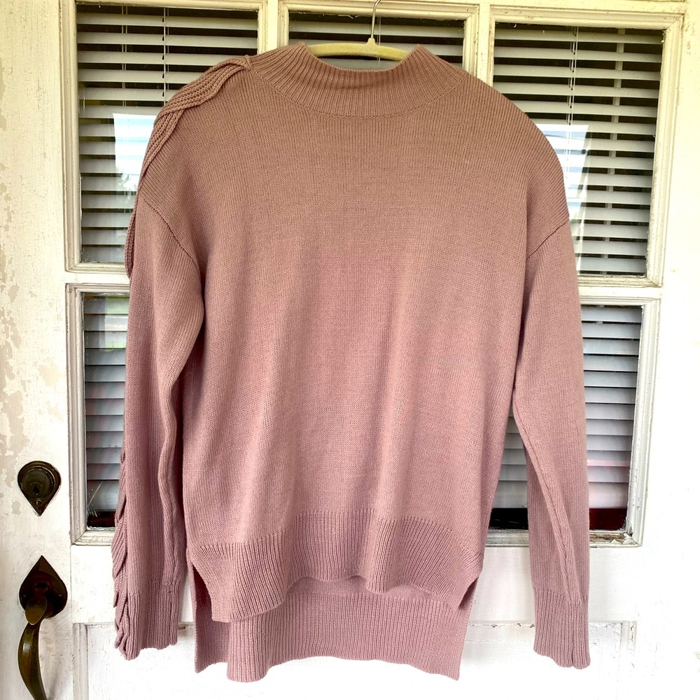 Purple winter sweater